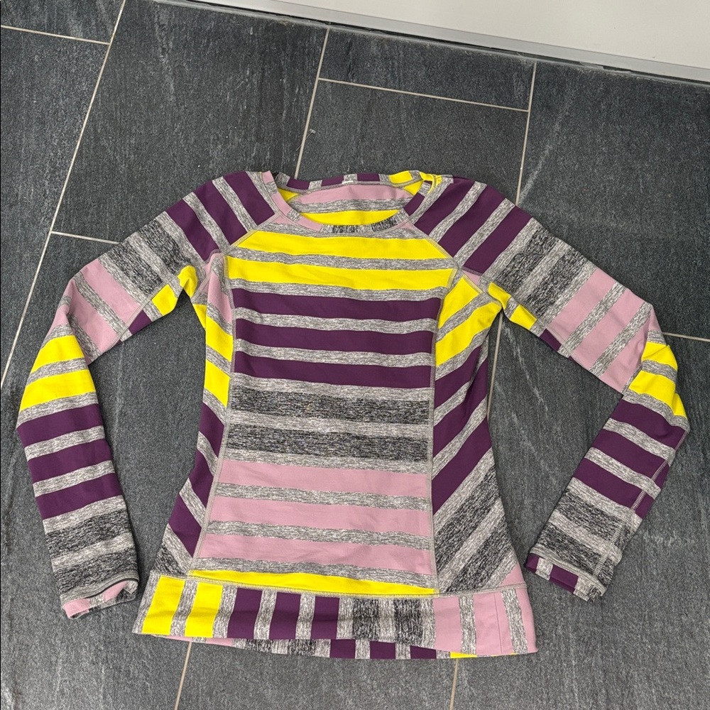 Striped Long Sleeve Lululemon  Top